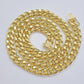 Real 14k Yellow Gold Miami Cuban Link Chain 11mm 24" Necklace Box Lock For Men