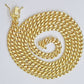 Real 14k Yellow Gold 7mm Miami Cuban Link Chain 24" Necklace Box Lock