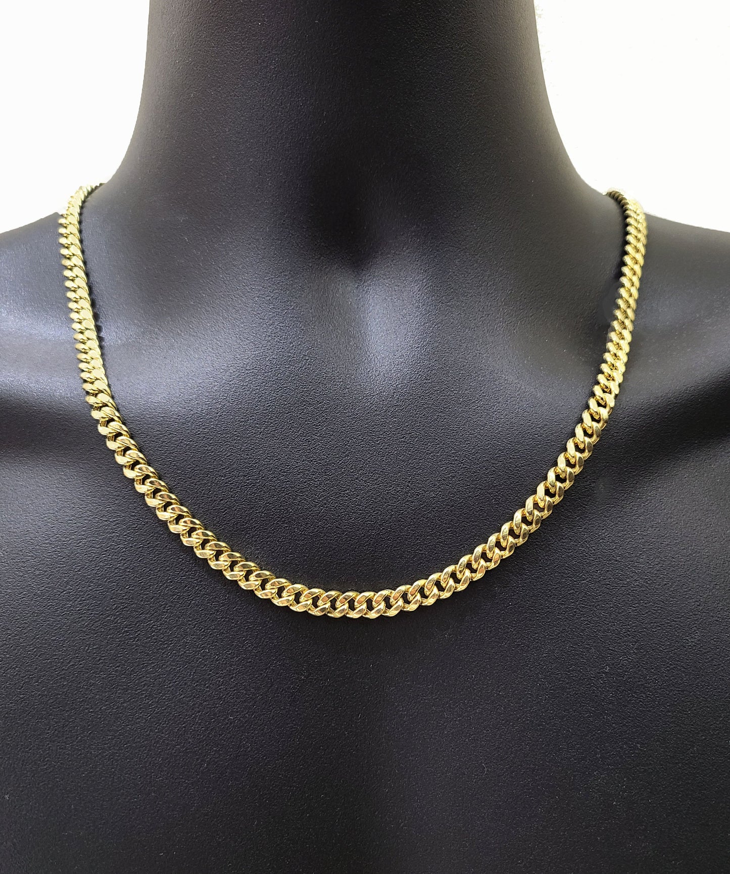 Real 14k Yellow Gold Miami Cuban Link Chain 6mm 28" Necklace Box Lock Choker