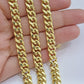 Real 14k Yellow Gold Miami Cuban Link Chain 8mm 28" Necklace Box Lock