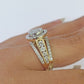 Real 14k Yellow Gold Diamond Ladies Ring Women Engagement Wedding
