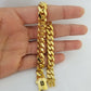Real 10k Miami Cuban Link Monaco Chain 9mm Box Clasp 8" bracelet