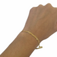 10K Yellow Gold 3mm Mariner Anchor Link Bracelet 8" Inch Lobster Lock