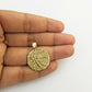 10k Yellow Gold Basketball Charm Pendant 1 Inch 10kt Real Gold