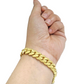 14k Solid Yellow Gold Miami Cuban Bracelet 10mm 9'' inch Real 14kt Unisex