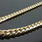 Real Gold 7mm 24" Mens Cuban Link Necklace 10KT yellow Gold Chain Strong Links