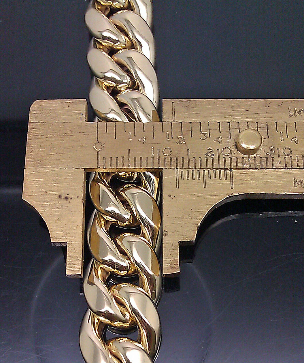 REAL 10k Gold Men's Cuban Bracelet Box Lock 10" inch 11 MM Miami Link Bracelet