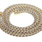 REAL 10k Miami cuban Link Chain / Necklace Gold & Diamonds 26" 11mm SOLID 23CT