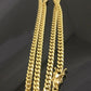 10k Gold Miami Cuban chain Necklace Real  20 22 24 28 30 Inch 6mm Box Lock