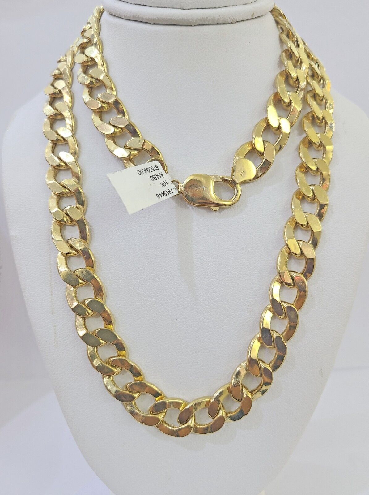 10k Gold Cuban Curb Link chain 10mm 26 Inch Real Yellow Gold Real Genuine