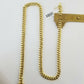 Real 14K Yellow Gold Miami Cuban Link Necklace Chain 8mm box Lock 22"