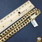10k Gold Cuban Chain necklace Yellow Gold, 10mm 22 Inch Box Lock Strong Men