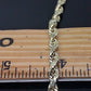 10K Gold Chain For  Men Women Real Yellow Gold Rope Chain 5 mm Necklace 20 Inch