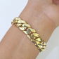 14K Solid Yellow Gold Miami Cuban Bracelet Box Clasp 7.5" Inch 12mm Link