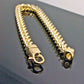 10k Yellow Gold Franco Bracelet 7mm 9" Inch lobster lock