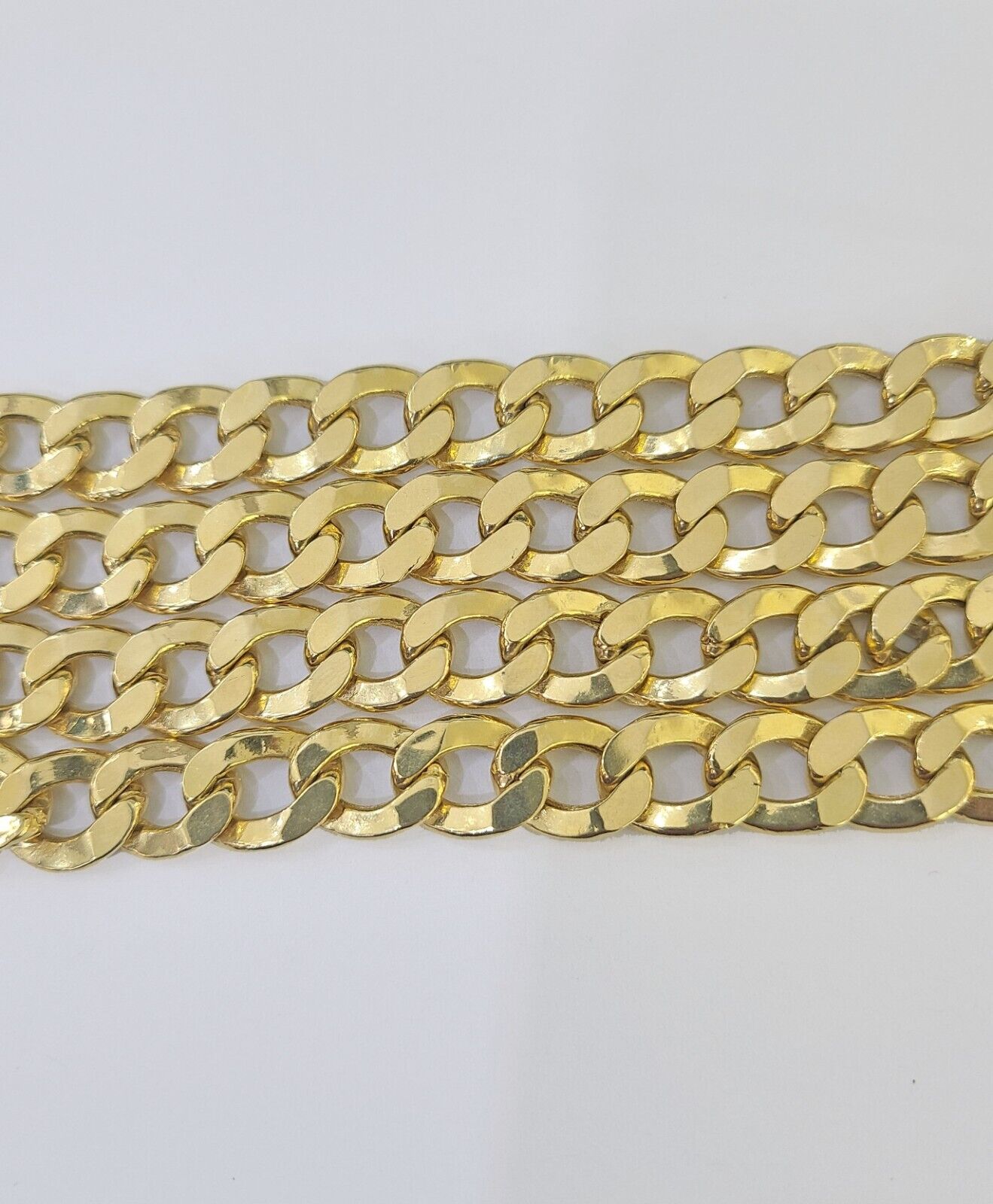 10k Gold Cuban Curb Link chain 10mm 26 Inch Real Yellow Gold Real Genuine