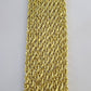 14k Yellow Gold 5mm Rope Chain Necklace 20"-28" Inch Real Gold 14kt All Sizes