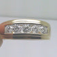 Men Solid 14k Yellow Gold 1CT Band Wedding Engagement Ring REAL Diamond