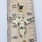 10k Yellow Gold Rope Chain, Angel Charm Pendant Necklace Set 18"- 28" Real 10kt