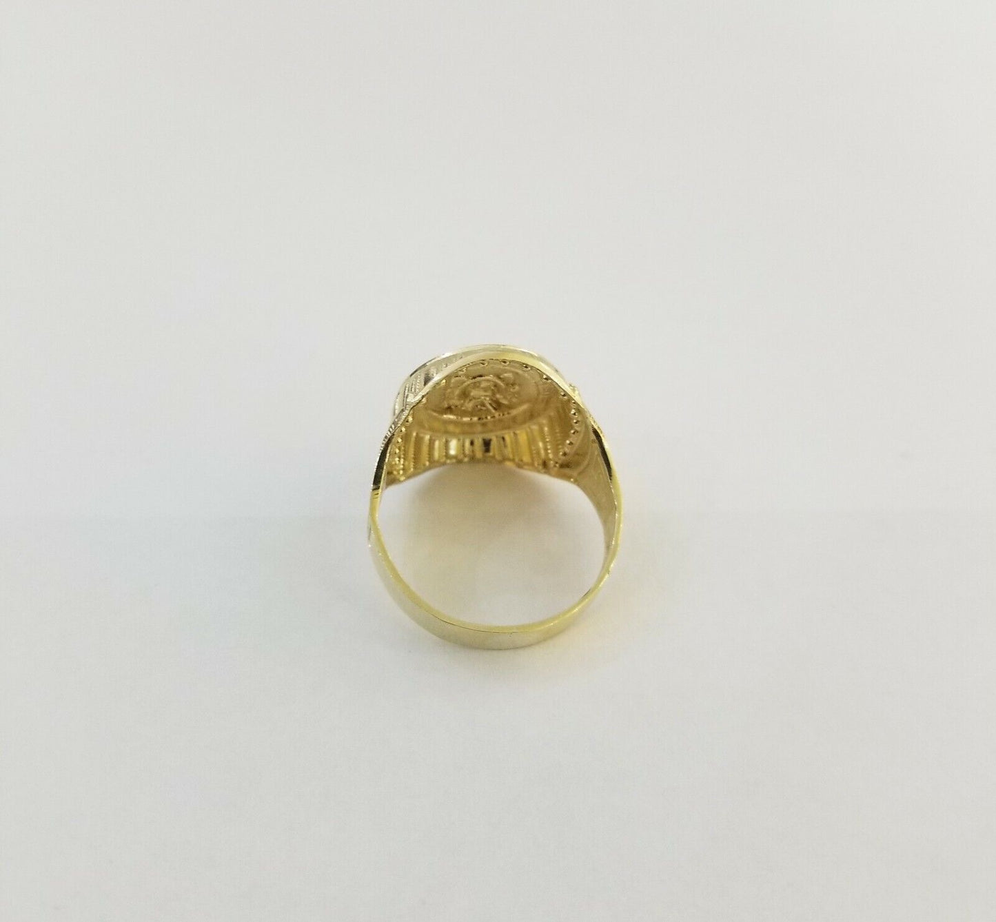Real 10k gold circular sizable ring ,10kt yellow size 11 Casual Circle Band Men
