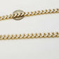 10k Real Gold Monaco Link Chain 22" diamond cut Men women necklace 10kt