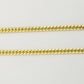 ladies 14k Yellow Gold Necklace Chain Women Cuban link  4mm 18" Box Lock Real
