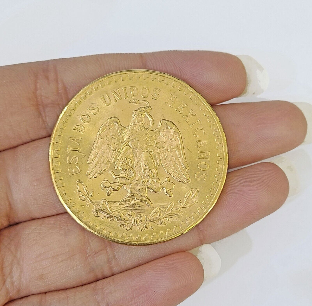 Moneda de oro de 50 pesos mexicanos de oro (1821 - 1947, México Moneda de oro de 50 pesos mexicanos de oro (1821 - 1947, México