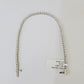 14k White Gold Tennis Bracelet Lab Created Diamond 2.99Ct Box Clasp Real Women
