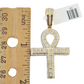 Real 10k Yellow Gold Genuine Diamond Cross Charm Jesus Pendent