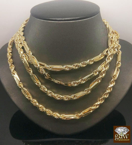 Real 10k Yellow Gold Milano Rope Chain Necklace 5mm 20 inch On Sale Free Shipping