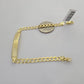 10k Yellow Gold 8" Inch Cuban Link ID Bracelet 6mm Lobster Clasp Real 10Kt