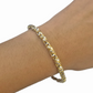 10k Solid Yellow Gold Palm Bracelet 5mm 8" Inch Diamond Cut Real 10Kt