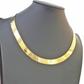 Real 10K Yellow Gold Herringbone 11mm Necklace Chain 22" Inch Lobster Lock Solid