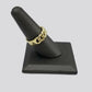 REAL 10K Yellow Gold Miami Cuban Ring Band Style Sizable Rings Men Women Pinky All Sizes