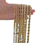 Real 10k Gold Rope Chain 3mm-10mm Necklace 18"-30" Inch Men Women