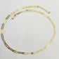 Real 10k Women Paperclip Chain 4mm 22" lobster Clasp 10kt yellow Gold necklace