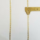 14k valentino Trio  Gold Women's Link chain 26" necklace 5mm with Diamond Cut