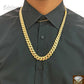 10k Real Gold Miami Cuban Royal Monaco Link Chain 26 inch 15mm Thick On Sale