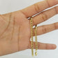 10k Yellow Gold Miami Cuban Bracelet 8inch 5mm lobster lock men women hand chain