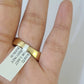 Real 10k Yellow Gold Diamond Mens Ring Band Wedding Genuine Natural