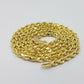 Real 14KT SOLID Yellow Gold 4mm Rope Chain Diamond Cut 18 Inches Real Gold