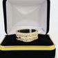 Real 14k Yellow Gold Diamond Mens Ring Band Wedding Genuine Natural
