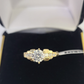 Real 10k Yellow Gold Round Stone Ring Wedding Engagement Size 7 WomensRing
