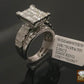 REAL Gold Diamond Ladies Ring 2Ct Diamond 10k White Gold Engagement Wedding Band