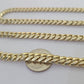 Real SOLID 14k Yellow Gold 9mm Miami Cuban Link Chain Necklace 20" 22" 24" 26"