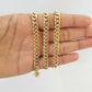Real 14k Gold Miami Cuban Link Necklace Chain 6mm 20" box Lock