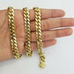 10K SOLID Yellow Gold Miami Cuban Chain 8mm 24" Inch men's Real gold 10kt