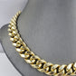 REAL 10k Yellow Gold Miami Cuban Link Chain Men Necklace 13mm 22 Inch Box Clasp