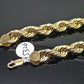 Real 10k Yellow Gold Rope Chain 28" Inch 8mm Thick Men's Necklace 10kt Gold