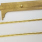 ladies 14k Yellow Gold Necklace Chain Women Cuban link  4mm 18" Box Lock Real